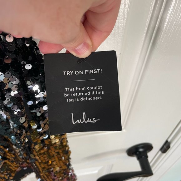 NWT Lulu Sequin Cocktail Dress - Picture 5 of 5
